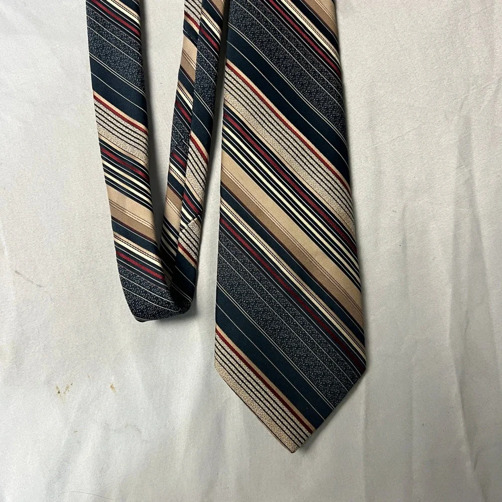 Don Loper Beverly‎ Hills Mens Polyester Striped Necktie Classic 4
